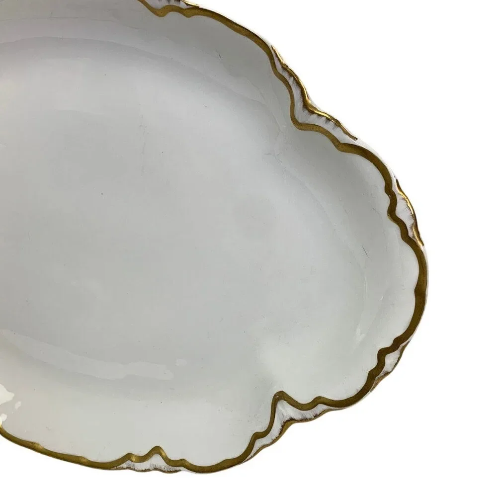 Vintage 1929 Pope-Gosser Sepia Gold Trimmed China 18